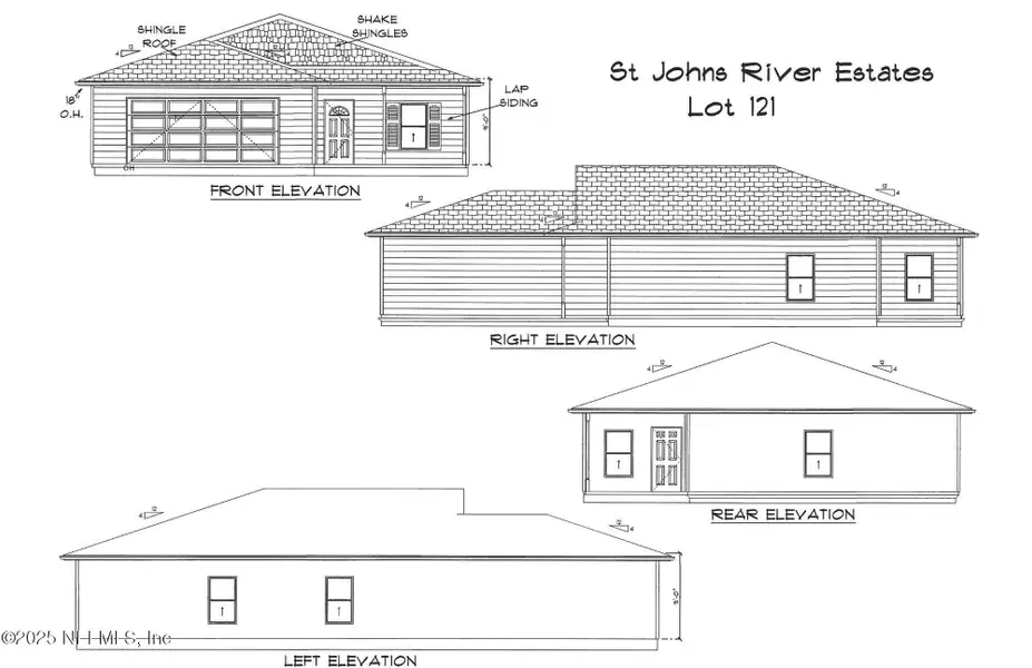 Exterior rendering of this home design in , Satsuma, FL (Image 2).