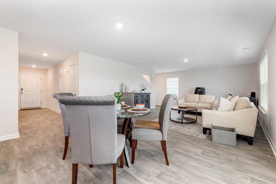 Representative furnished interior of a home built from the GALEN by D.R. Horton in The Meadows at Wildwood Village, Shallotte (Image 8).