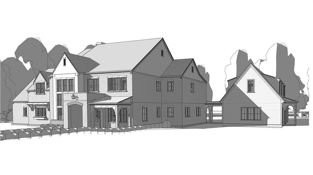 Front exterior of a new home in , Milton, GA, highlighting curb appeal (Image 19).