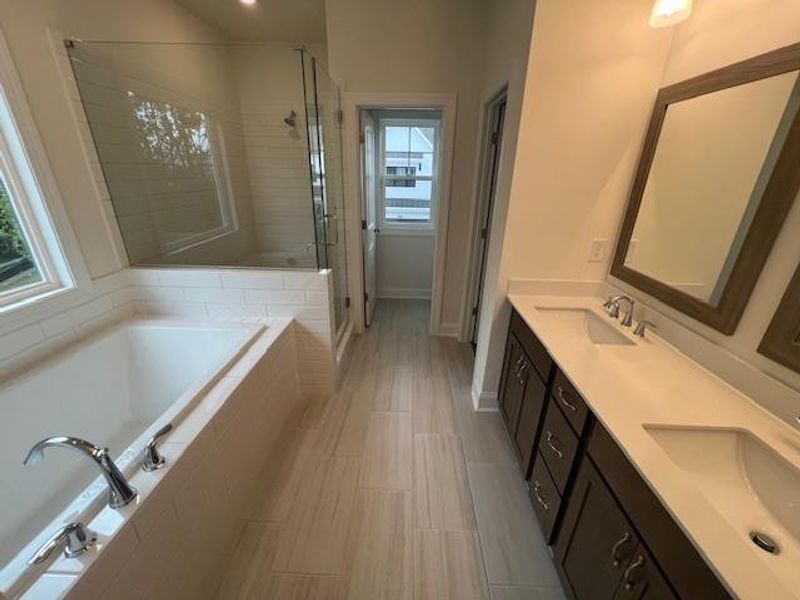 Furnished interior view inside a new home in Palisades Single Family, Cumming (Image 11). Furnished interior view inside a new home in Palisades Single Family, Cumming (Image 11).