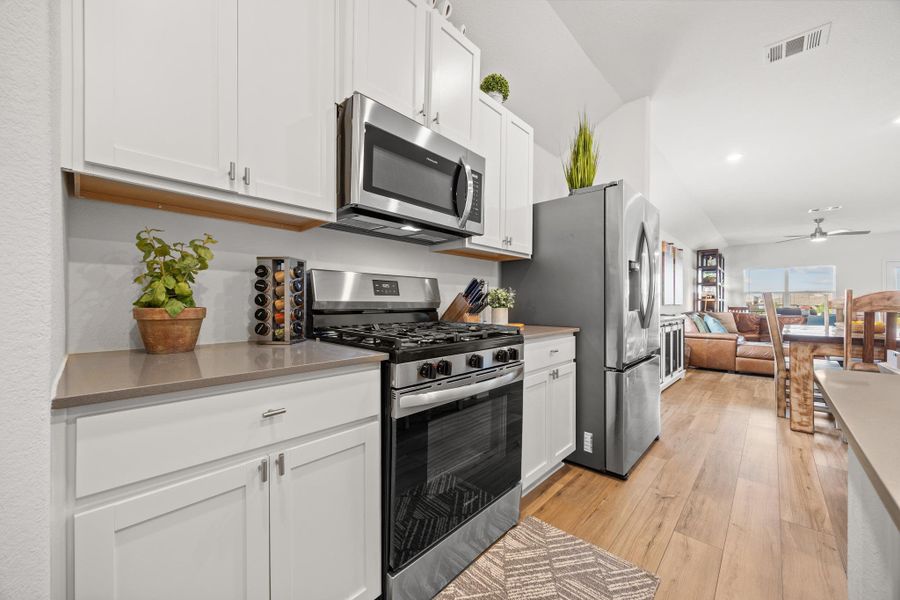 Stainless steel appliances include a natural gas range. Whole home water softener filtration systemreverse osmosis system Stainless steel appliances include a natural gas range. Whole home water softener filtration systemreverse osmosis system