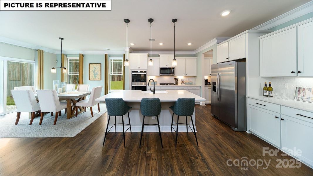 Furnished interior view inside a new home in Falls Cove, Troutman (Image 21).