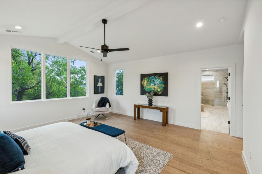 Furnished interior view inside a new home in , Dallas (Image 48).