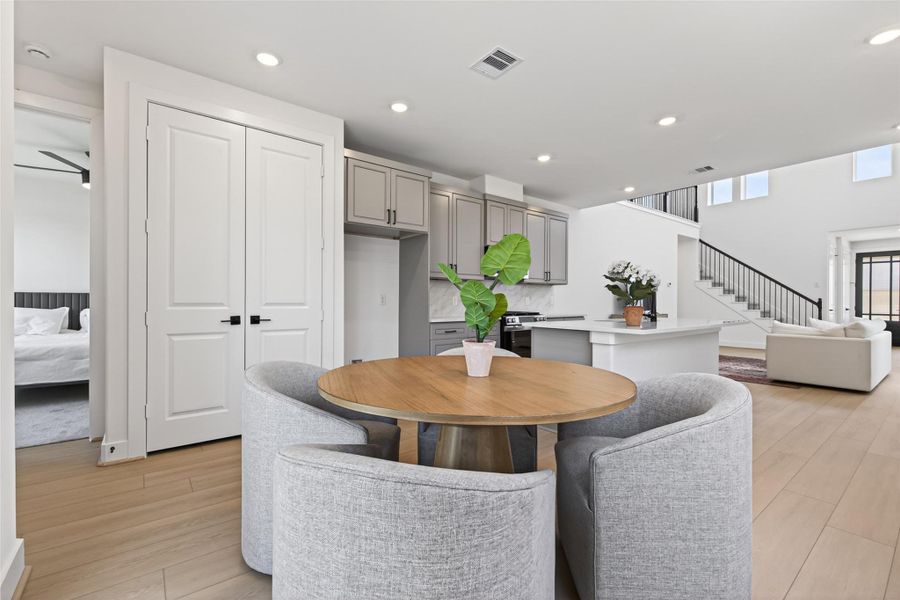 Furnished interior view inside a new home in , Stafford (Image 6). Furnished interior view inside a new home in , Stafford (Image 6).