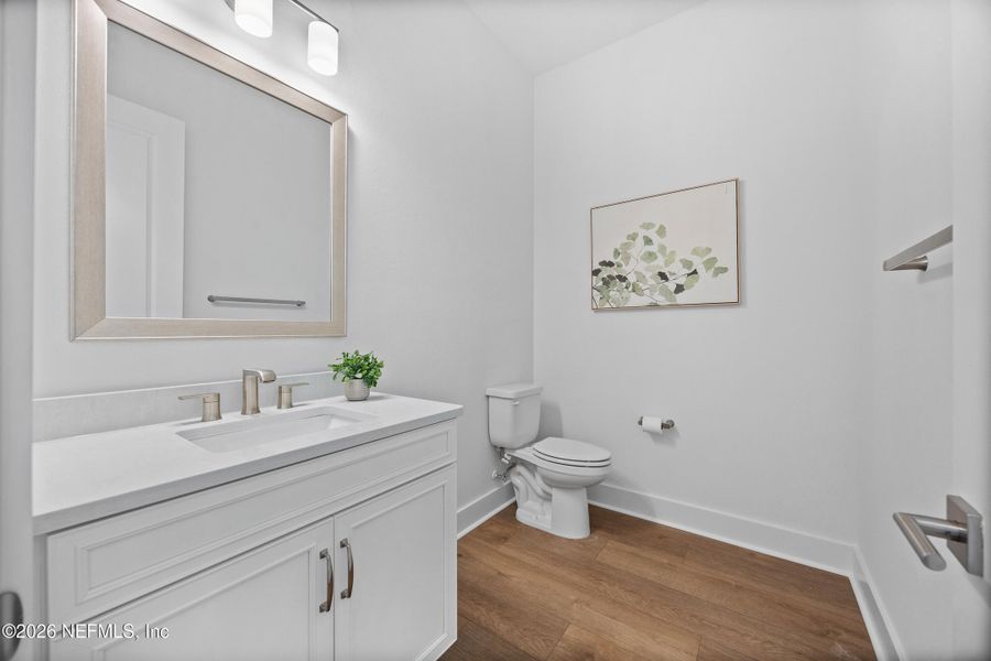 Furnished interior view inside a new home in Oak Grove at SilverLeaf 60’, St. Augustine (Image 31).