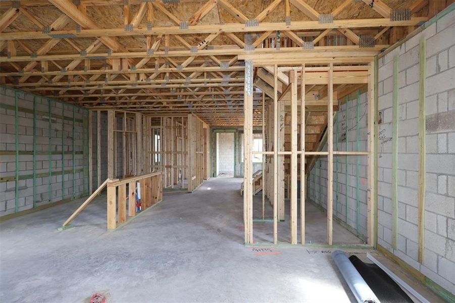 In-progress construction of a new home in Center Lake on the Park, St. Cloud, FL (Image 10).