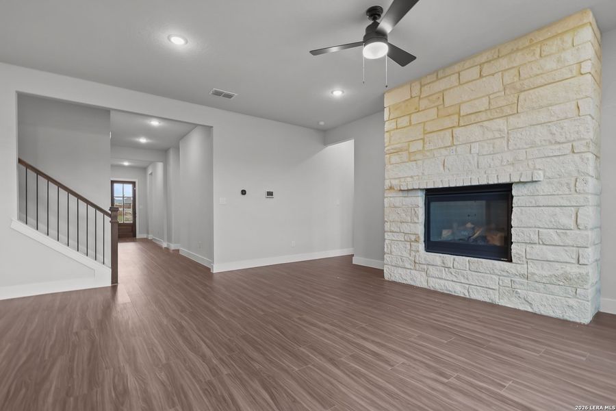 Spacious, unfurnished interior of a new home in Homestead, Schertz (Image 23). Spacious, unfurnished interior of a new home in Homestead, Schertz (Image 23).