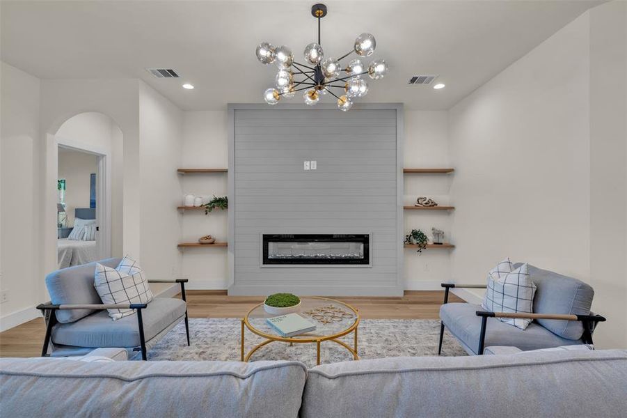Furnished interior view inside a new home in , Fort Worth (Image 17).