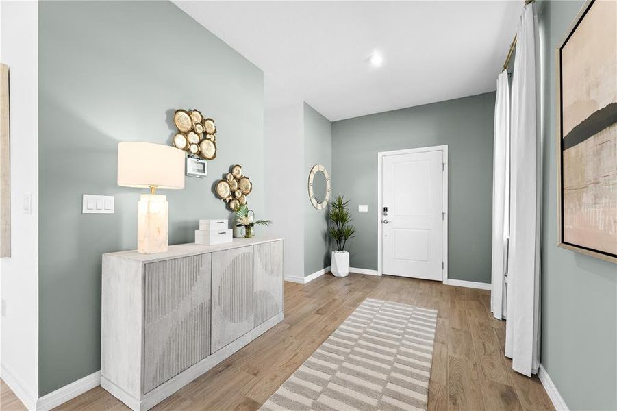 Furnished interior view inside a new home in Oakfield Trails, Parrish (Image 16). Furnished interior view inside a new home in Oakfield Trails, Parrish (Image 16).