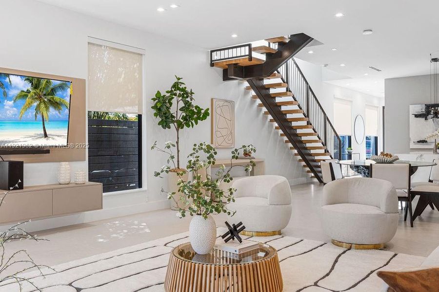 Furnished interior view inside a new home in , Fort Lauderdale (Image 42).