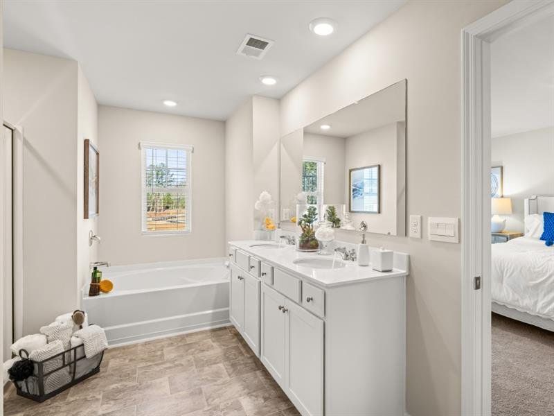 Furnished interior view inside a new home in Thompson Ridge, Dallas (Image 37).