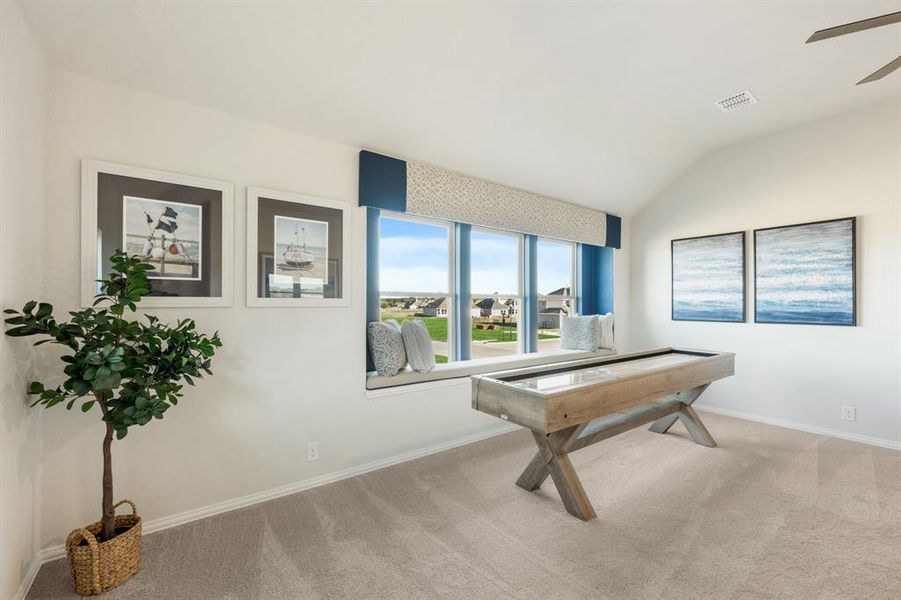 Furnished interior view inside a new home in Abe's Landing, Granbury (Image 16). Furnished interior view inside a new home in Abe's Landing, Granbury (Image 16).