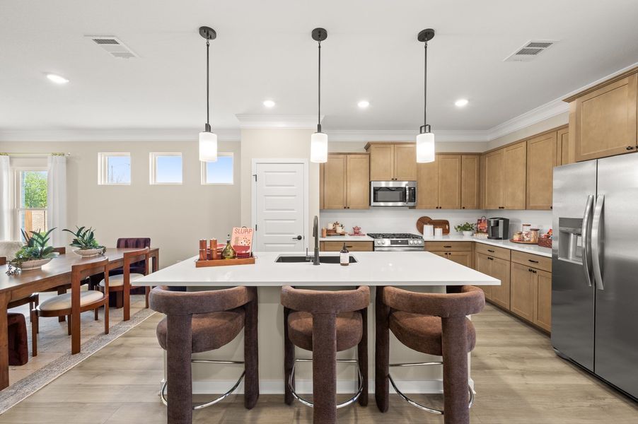 The Oakshire II- Kitchen and Dining Area