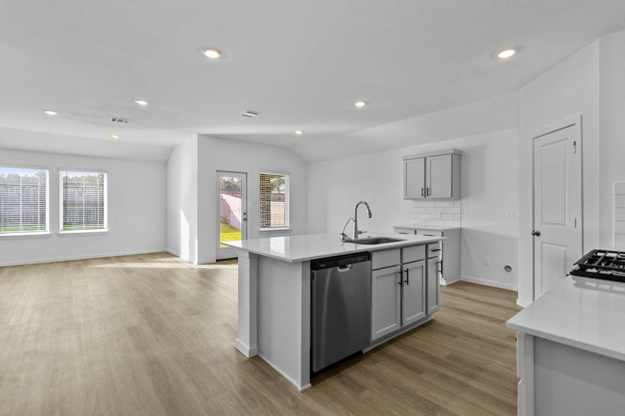 Furnished interior view inside a new home in Harrington Trails at The Canopies, Splendora (Image 6).
