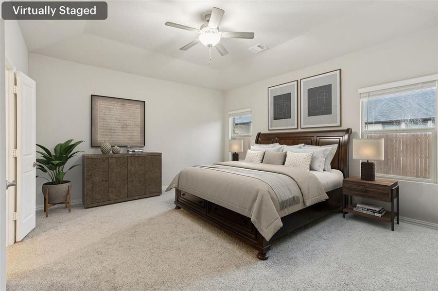 Furnished interior view inside a new home in Wolf Creek Farms - Signature Series, Melissa (Image 16).