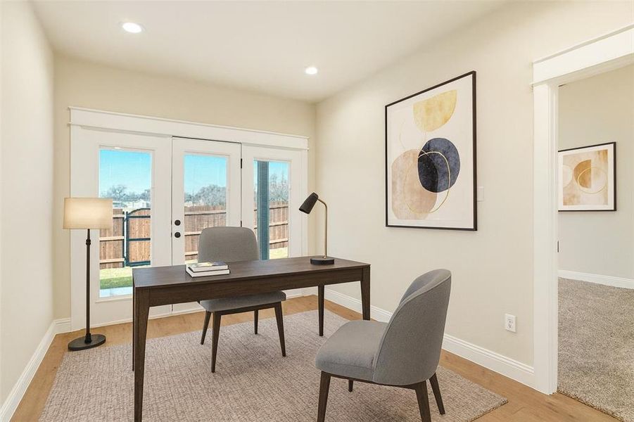 Furnished interior view inside a new home in , Weatherford (Image 6).