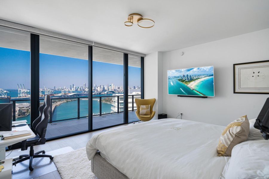 Furnished interior view inside a new home in , Miami Beach (Image 17).