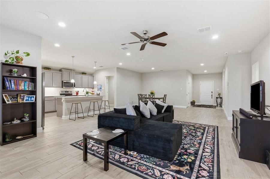 Furnished interior view inside a new home in , Burleson (Image 12).