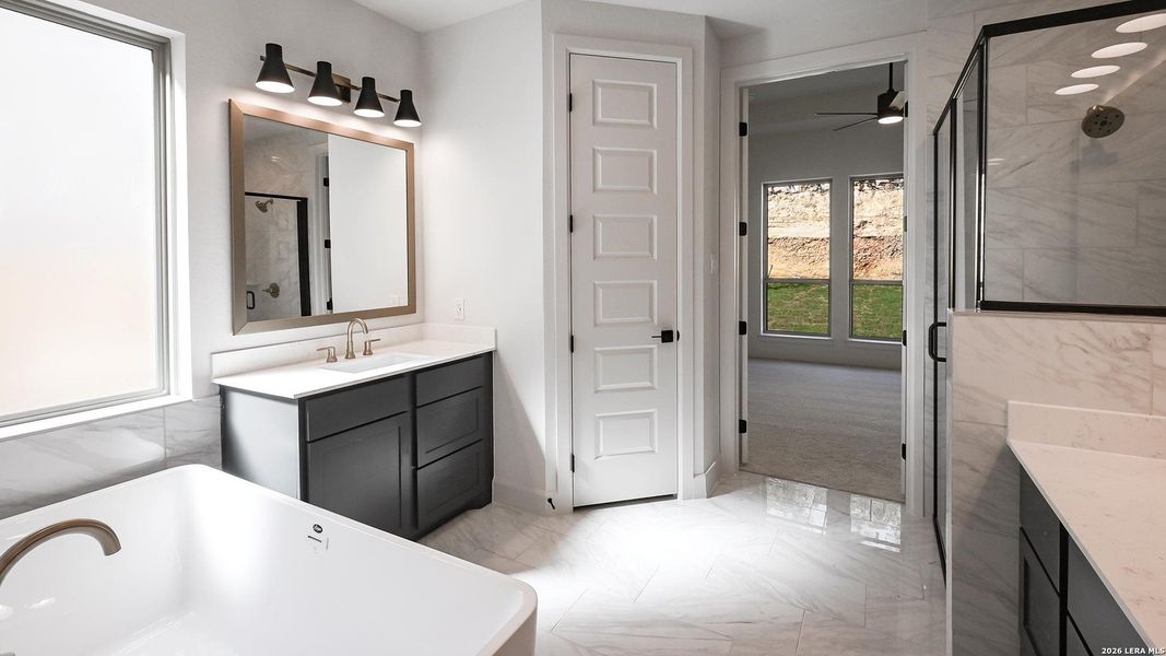 Furnished interior view inside a new home in Hidden Canyon, San Antonio (Image 12).