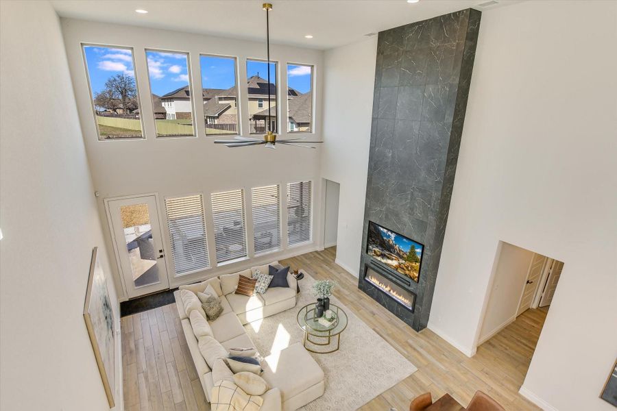 Furnished interior view inside a new home in Santa Rita Ranch 50', Liberty Hill (Image 17).