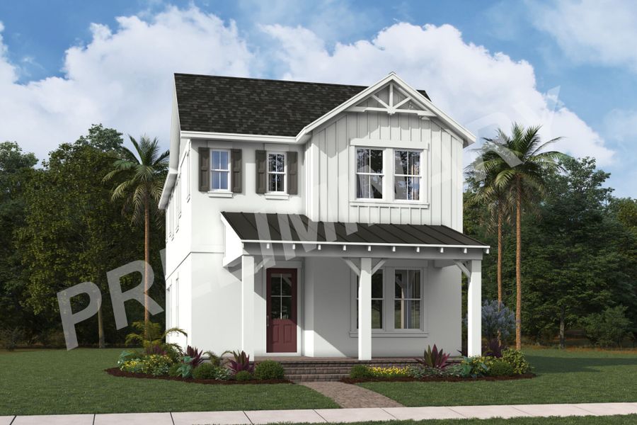 Representative exterior photo of a completed home built from the Shasta by Mattamy Homes in Newfield, Palm City, FL (Image 16).
