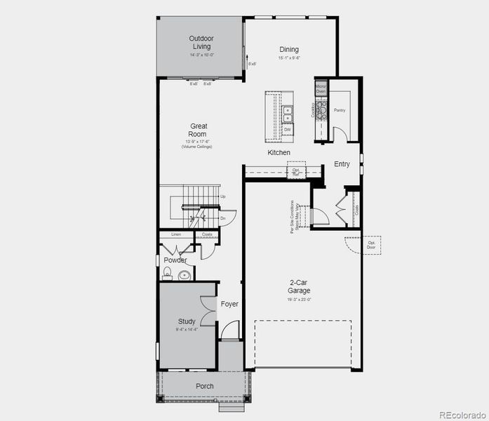 Structural options added include: 12 x 8 sliding glass doors to patio, unfinished basement, glass doors at study, bedroom 4 in lieu of loft.