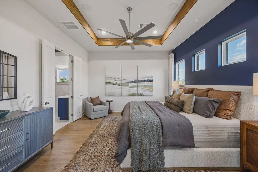 Representative furnished interior of a home built from the Dayton 50' by Chesmar Homes in Las Lomas, Forney (Image 14).
