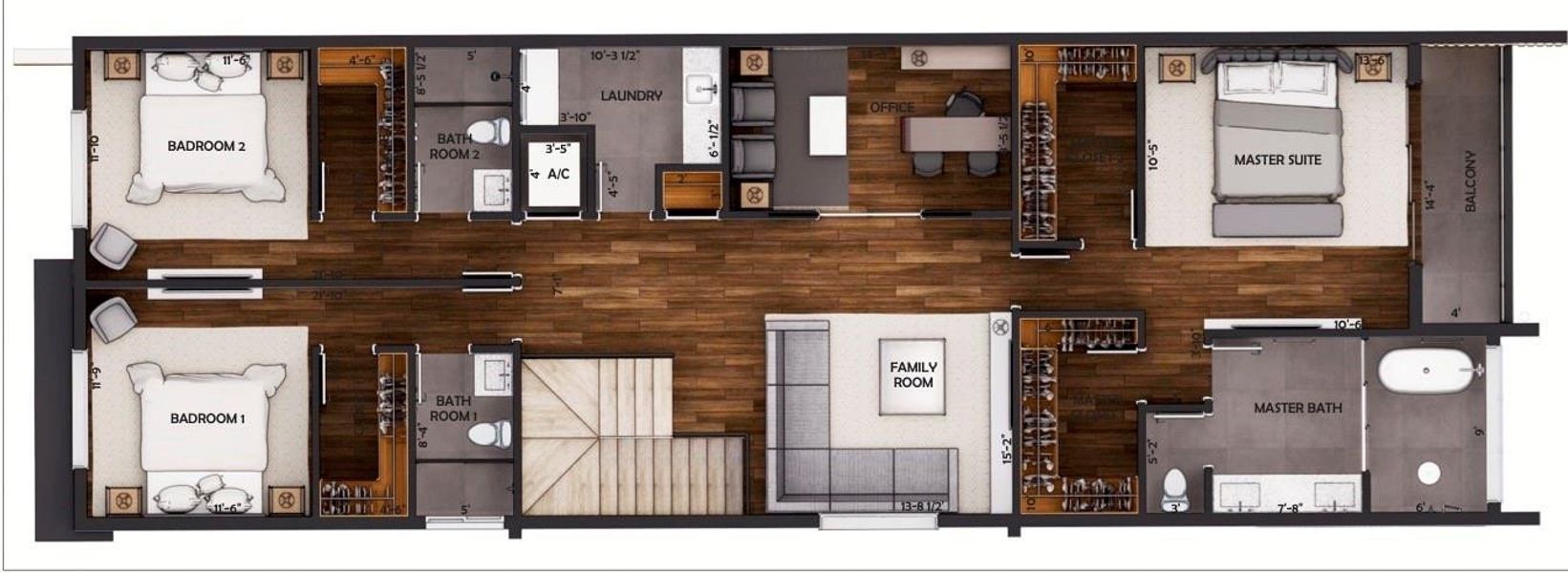 Second Level Floor Plan