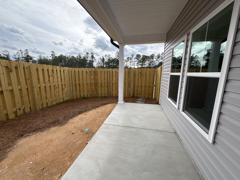 Exterior details and patio area of a home in Windsor, North Augusta (Image 18).