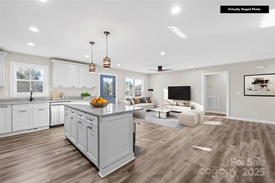 Virtually Staged Kitchen Island
