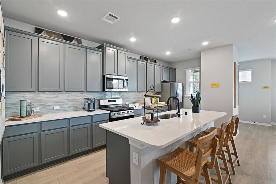 Furnished interior view inside a new home in Heartland Townhomes, Heartland (Image 5). Furnished interior view inside a new home in Heartland Townhomes, Heartland (Image 5).