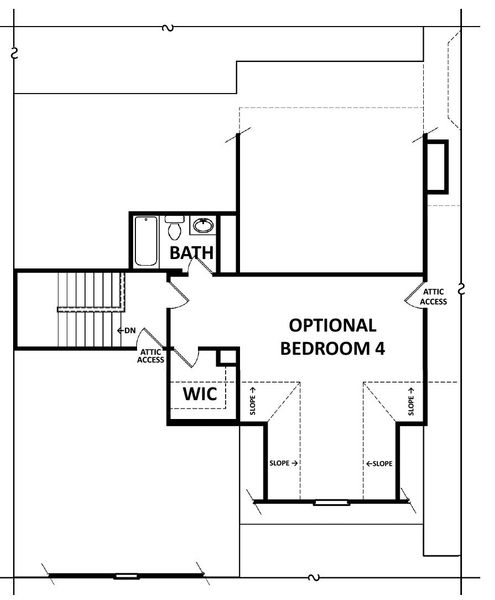 2D floor plan layout of this home in Riverwalk, Monroe, GA (Image 4).