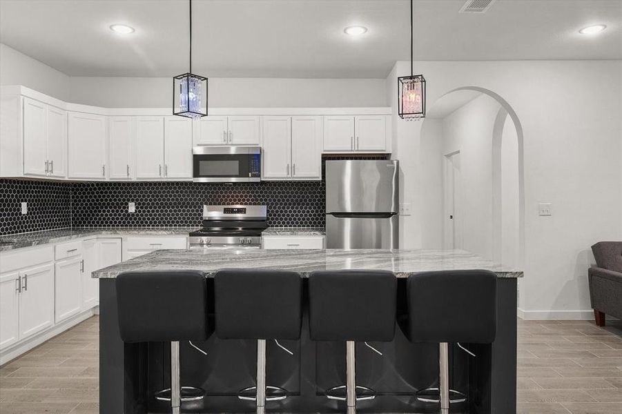 Furnished interior view inside a new home in , Barry (Image 17).