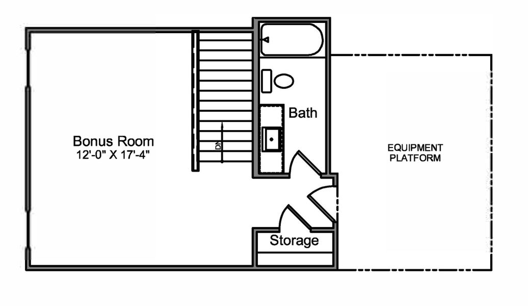 2D floor plan layout of this home in Cordera, Concord, NC (Image 3).