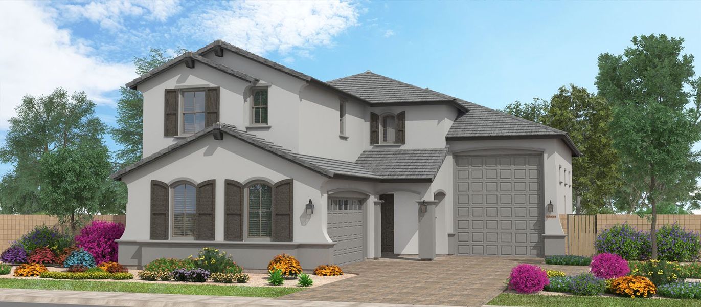 Representative exterior photo of a completed home built from the Westport by Fulton Homes in North Shore, Litchfield Park, AZ (Image 5).
