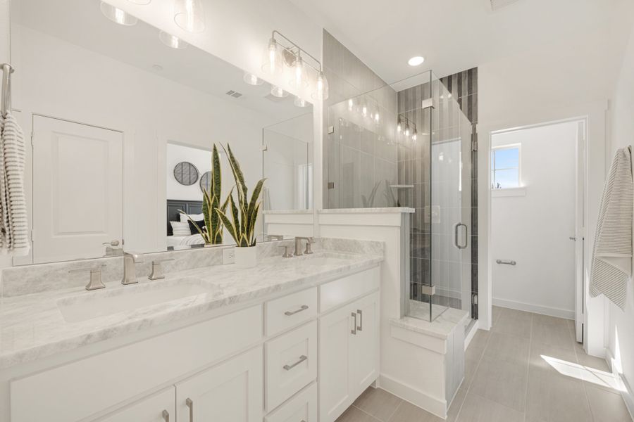 Furnished interior view inside a new home in Woodbridge Townhomes, Wylie (Image 29).
