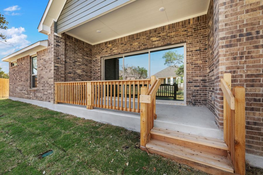 Representative exterior photo of a completed home built from the Maxwell by Ashton Woods in The Estates at La Cima, San Marcos, TX (Image 28). Representative exterior photo of a completed home built from the Maxwell by Ashton Woods in The Estates at La Cima, San Marcos, TX (Image 28).