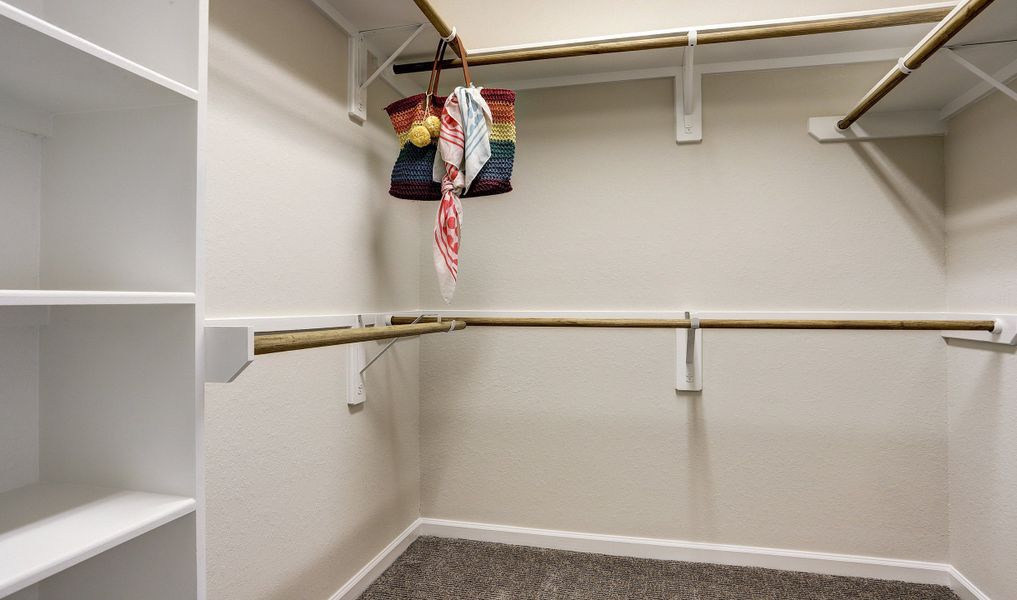 Large primary walk-in closet