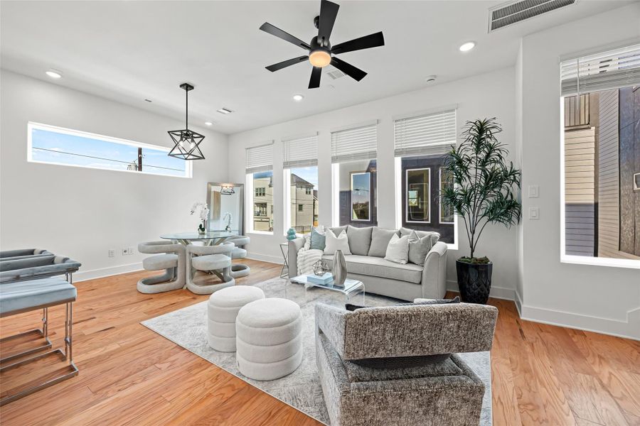 Furnished interior view inside a new home in , Houston (Image 29).
