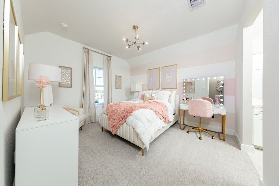 Representative furnished interior of a home built from the Northcliffe by Beazer Homes in Amira: Hilltop Collection, Tomball (Image 10).