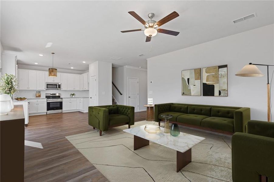 Furnished interior view inside a new home in High Shoals, Dallas (Image 11).
