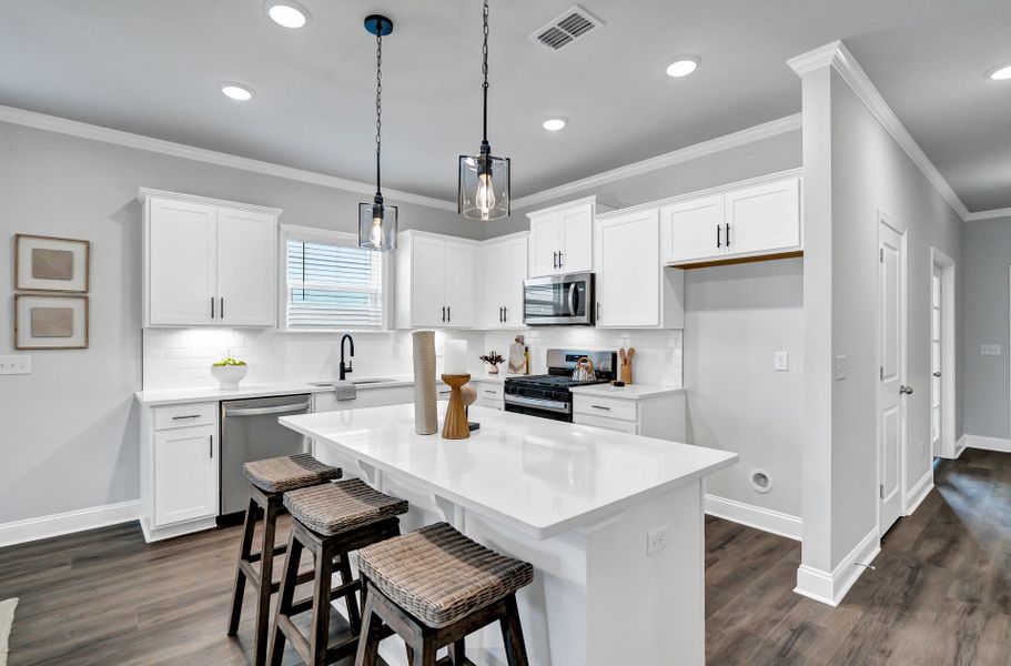 Furnished interior view inside a new home in Monroe Preserve, Chapin (Image 50).