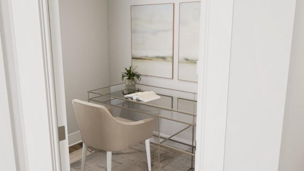 Furnished interior view inside a new home in Golden Gate, High Point (Image 10).