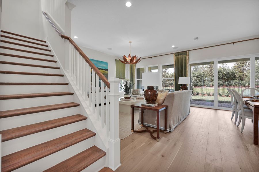 Representative furnished interior of a home built from the Scarlett by Riverside Homes in Mariposa at EverRange 50' Series, Jacksonville (Image 16).