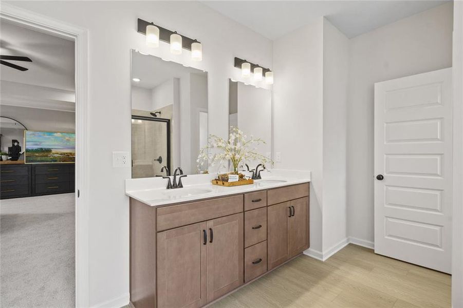 Furnished interior view inside a new home in Saddle Ridge, Calhoun (Image 36).