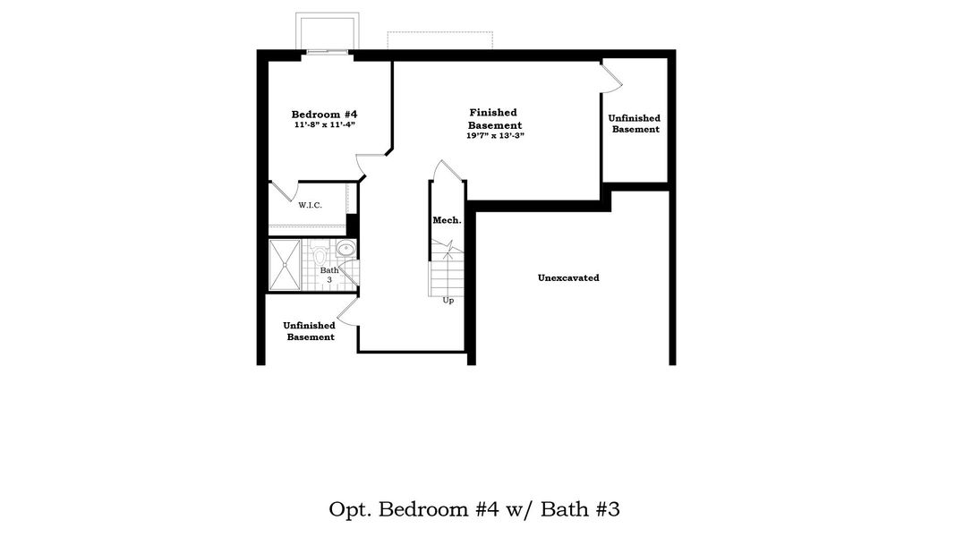 2D floor plan layout for the The Kettering by Norfolk Homes in Preserve at Magnolia Park, Jackson, MI (Image 35).