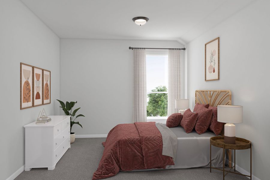 Representative furnished interior of a home built from the Enfield by Tri Pointe Homes in Lariat, Liberty Hill (Image 22).