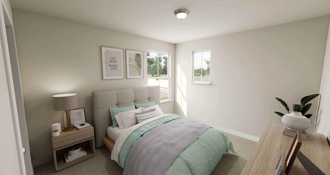 Furnished interior view inside a new home in Mason Woods, Cypress (Image 12).