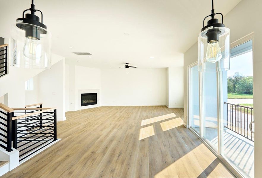 Furnished interior view inside a new home in , Houston (Image 11). Furnished interior view inside a new home in , Houston (Image 11).