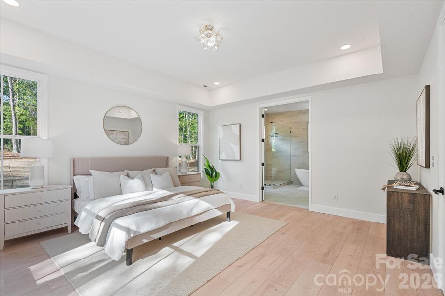 Furnished interior view inside a new home in , Clover (Image 14).